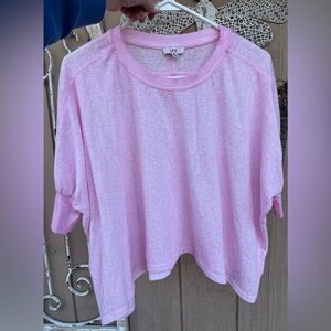 LFD Pink Women's Top T-shirt crop XS